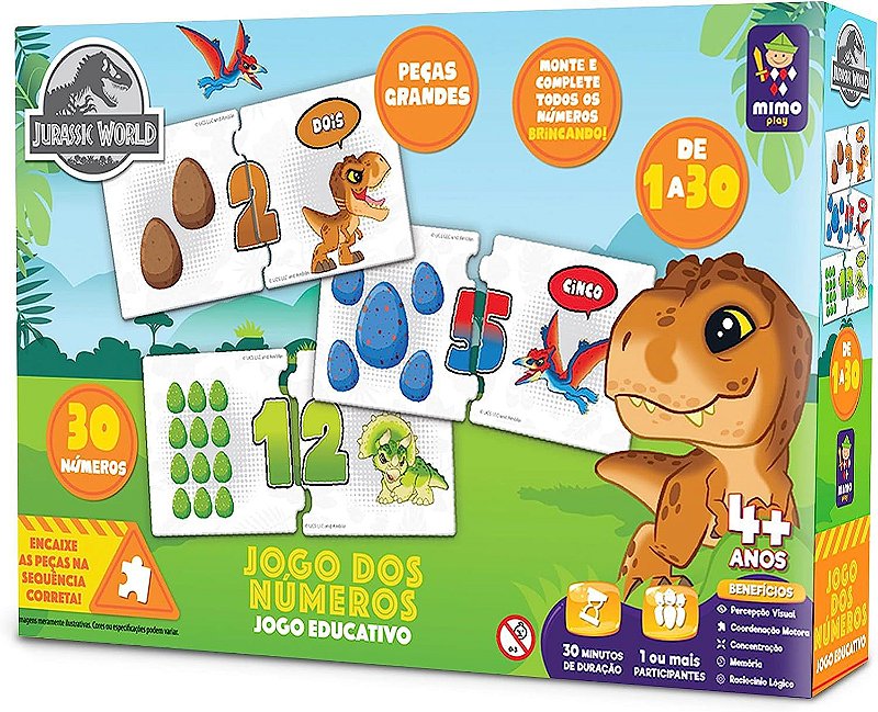 Jogo Educativo Jurassic World Jogo do Alfabeto Mimo 2047 - Star Brink  Brinquedos