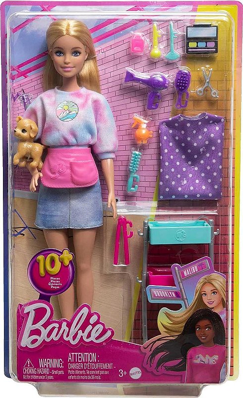 Boneca Barbie Stylist Maquiagem e Cabelo Mattel HNK95