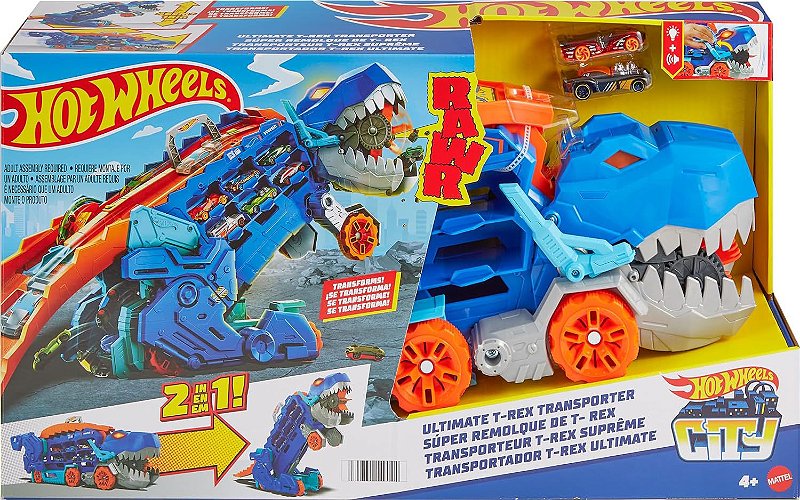 Hot Wheels City Transportador TRex Ultimate Mattel HNG50 Star Brink Brinquedos