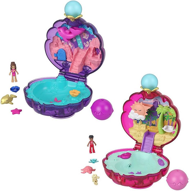 Polly Pocket Estojo de Concha Sortidos Mattel HKV44 - Star Brink