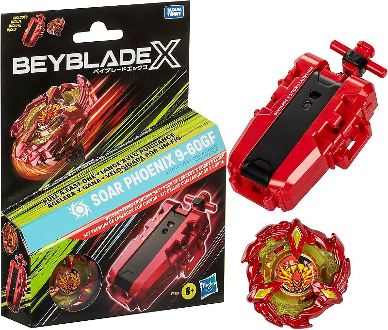 Pião E Lançador Beyblade X Soar Phoenix Kit Hasbro F9324 Star