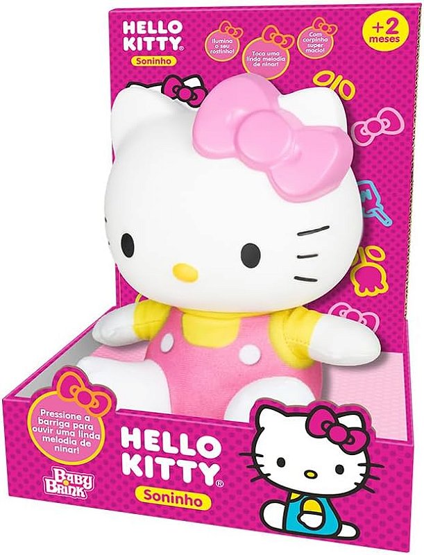 Boneca Hello Kitty Soninho Com Som E Luz Nova Brink 1991 - Star