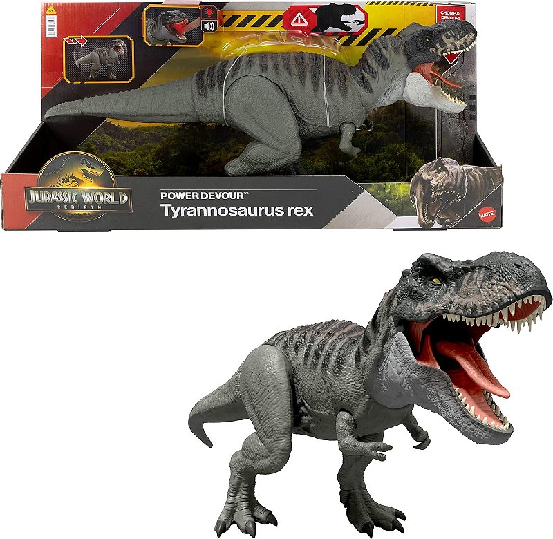 Jurassic World Dinossauro Rebirth T-Rex Mattel JCH02 - Star Brink