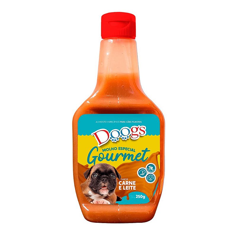 Molho Gourmet Doogs Carne e Leite para Cães - 250g