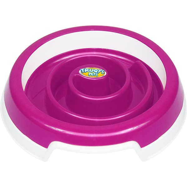Comedouro Truqys Pets Slow Food - Rosa