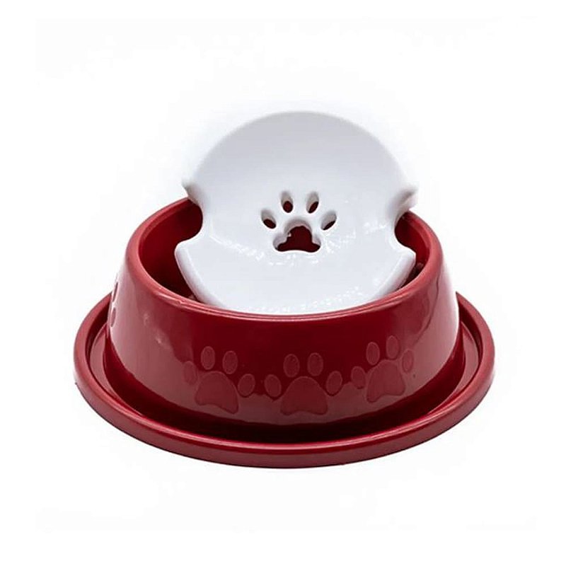 Bebedouro Pelos Longos para Cães - Vermelho