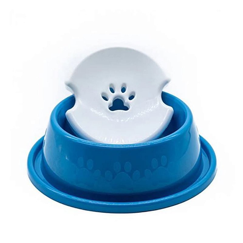 Bebedouro Pelos Longos para Cães - Azul