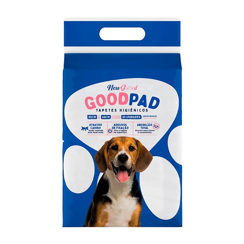 Tapete Higiênico Good Pad 80x60 para Cães - 30 Unidades