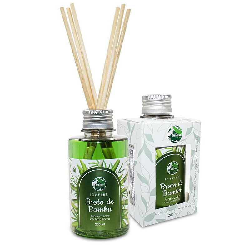 Aromatizador Ambiente Broto de Bambu 200 ml, Pantanal Aromas - Arte Sedução  - Loja Oficial