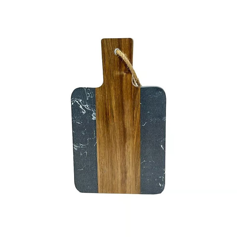 TABUA DE SERVIR MADEIRA E PEDRA 25CM E utilities tabua-de-servir-madeira-e-pedra-25cm-e-utilities