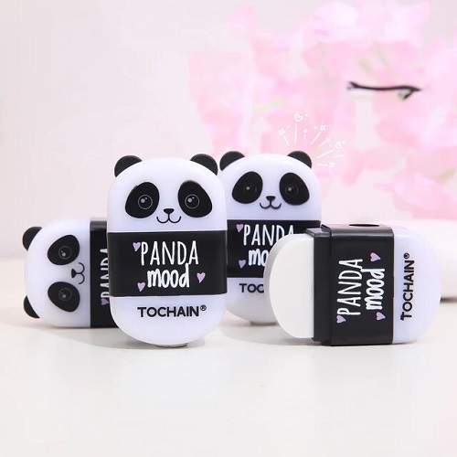 Apontador com Depósito + Borracha Panda Mood Tochain