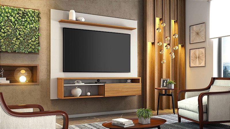 Painel NT 1100 OFF White Freijo Trend - MóveisaCash