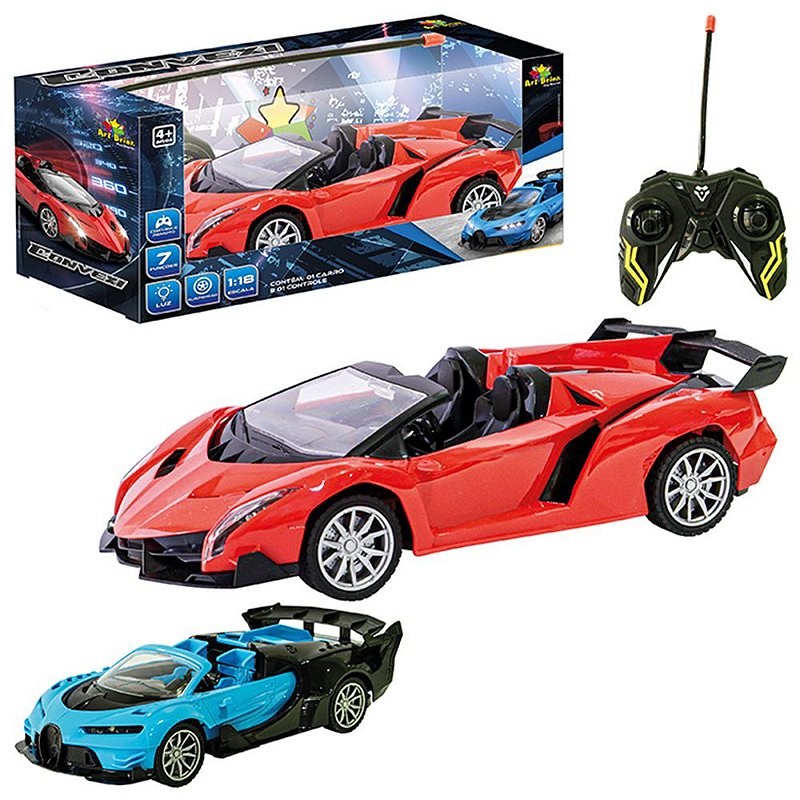 Lamborghini De Controle Remoto Carrinho Corrida 7 Funções - ShopJJ