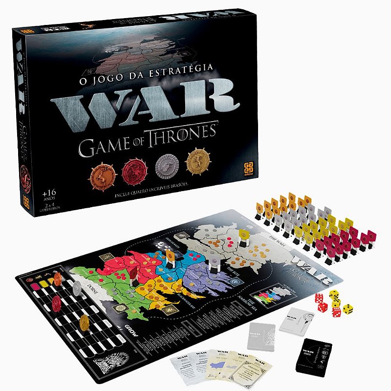 Jogo de Táticas e Estratégias War Game Of Thrones Divertido - ShopJJ -  Brinquedos, Bebe Reborn e Utilidades