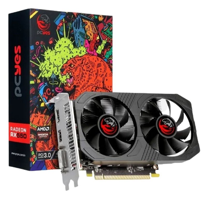 Placa De Video Amd Radeon Rx 550 4gb Gddr5 128 Bits - LOJA 17