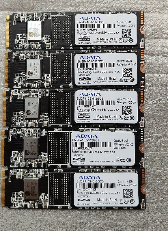M.2 SSD 5個セット！ SSD M.2 512GB NVMe Adata - Juliano Informática | Comércio de Notebook