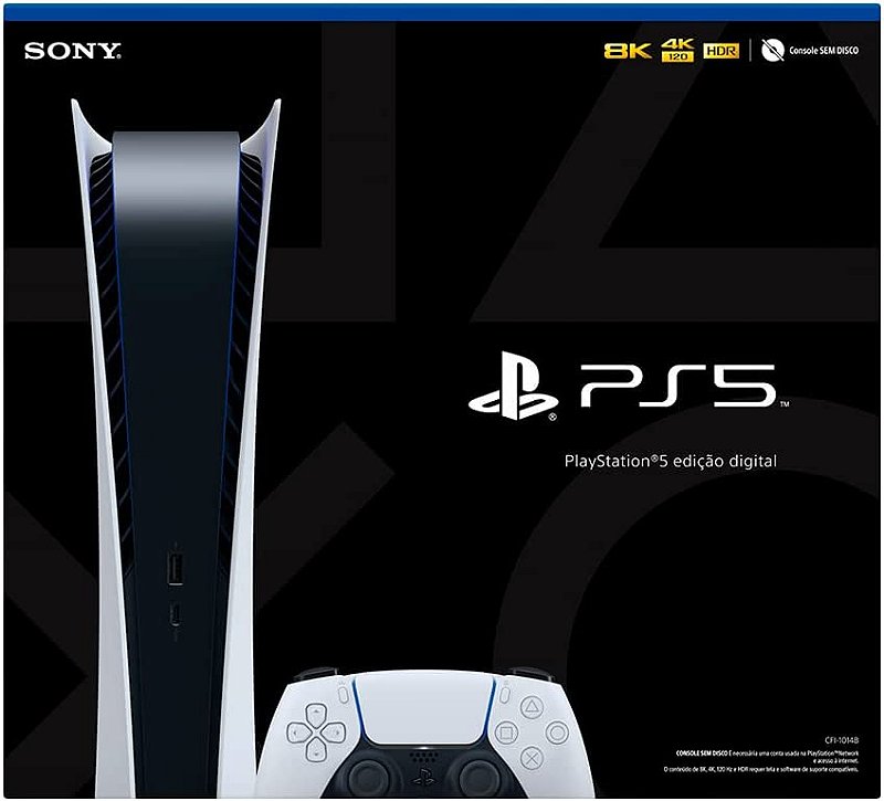 Sony playstation 5 ps5 console ps5 edição digital de armazenamento