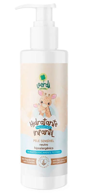 Verdi Natural Hidratante Probiótico Sem Perfume Infantil - Beleza do Campo