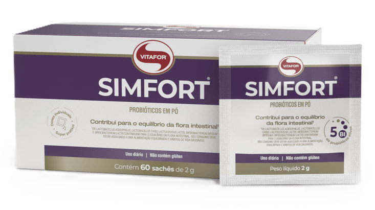 Simfor Probiotik Vitafor Simfort em Pó - Probióticos Lactobacilos e Bifidobactérias ...