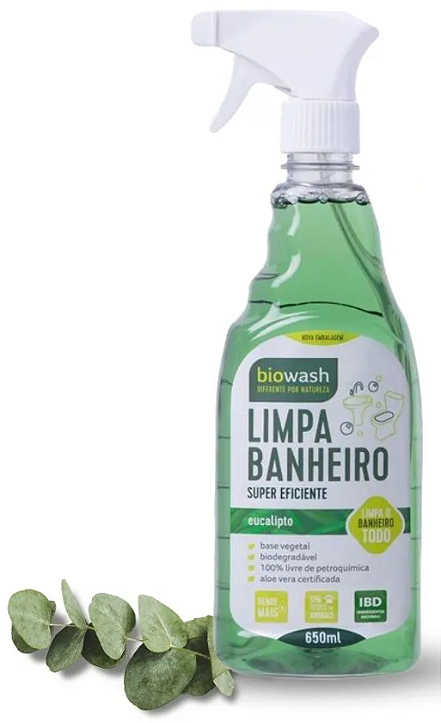 Limpa Vidros 650ml - Biowash  Produtos de Limpeza Naturais e 100%  Biodegradáveis