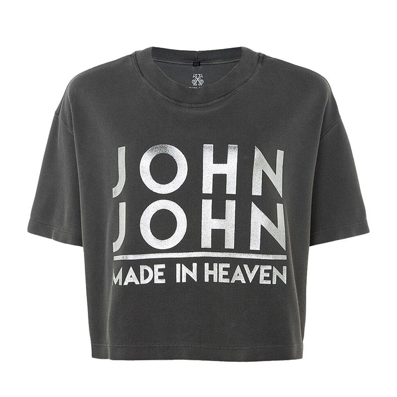 CAMISETA JOHN JOHN JJ HIGH SUMMER MALHA BRANCO FEMININA T-SHIRT JJ