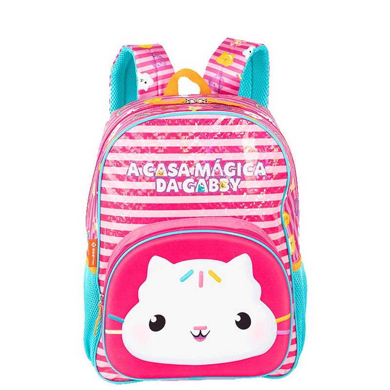Mochila Grande Gabby Friendship Colorido Sestini - Dom Store