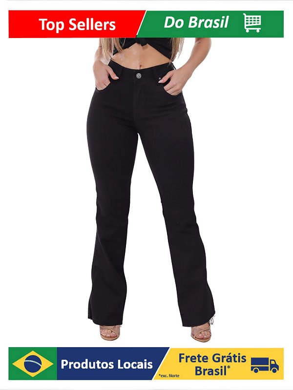 Calça Jeans Feminina Flare