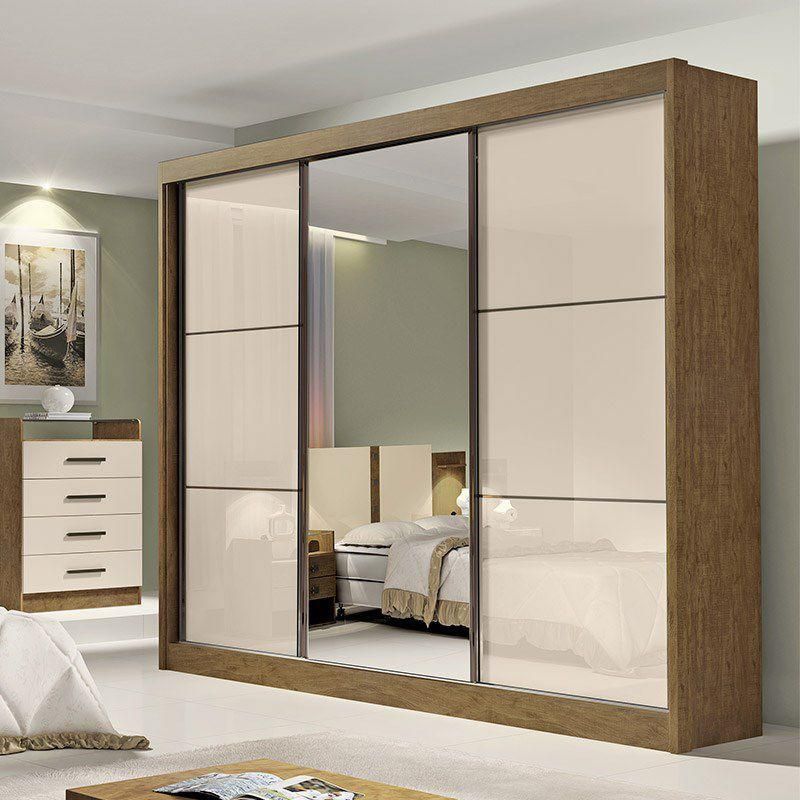 ワンドロップ DS-61（クリア） Guarda Roupa Casal 3 Portas 6 Gavetas New Dallas D'Doro Móveis