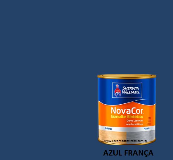 Novacor Esm Alto Brilho Azul Franca QT - A Melhor Loja de Tintas