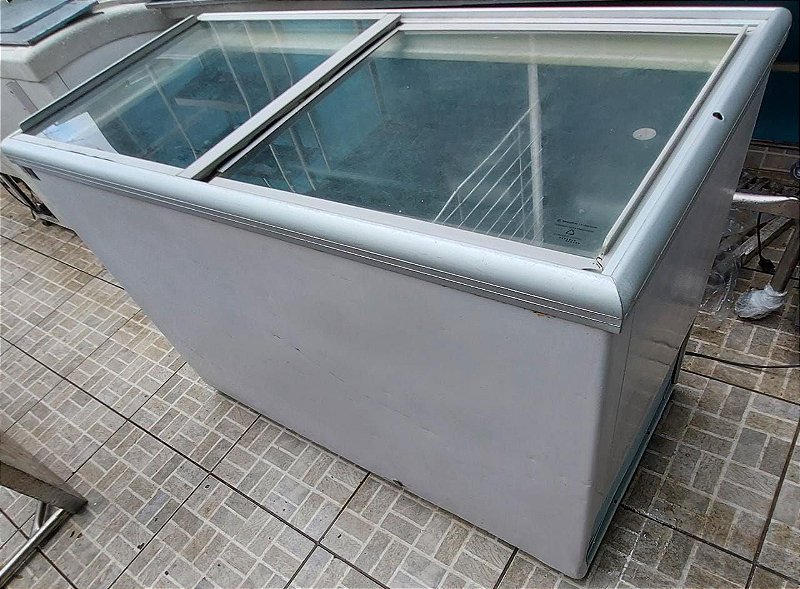 Freezer Expositor Horizontal [Usado] Metalfrio 380L Ilha das Cozinhas