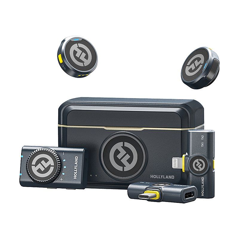 HOLLYLAND LARK M2 フルセット【新品購入品】 Microfone Sem Fio Hollyland Lark M2 - Qualidade Profissional