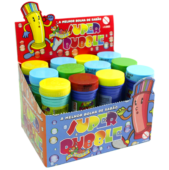 Bolha de sabão 50ml com joguinho Super Bubble