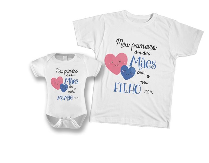 Camisa mae e filho dia best sale das maes