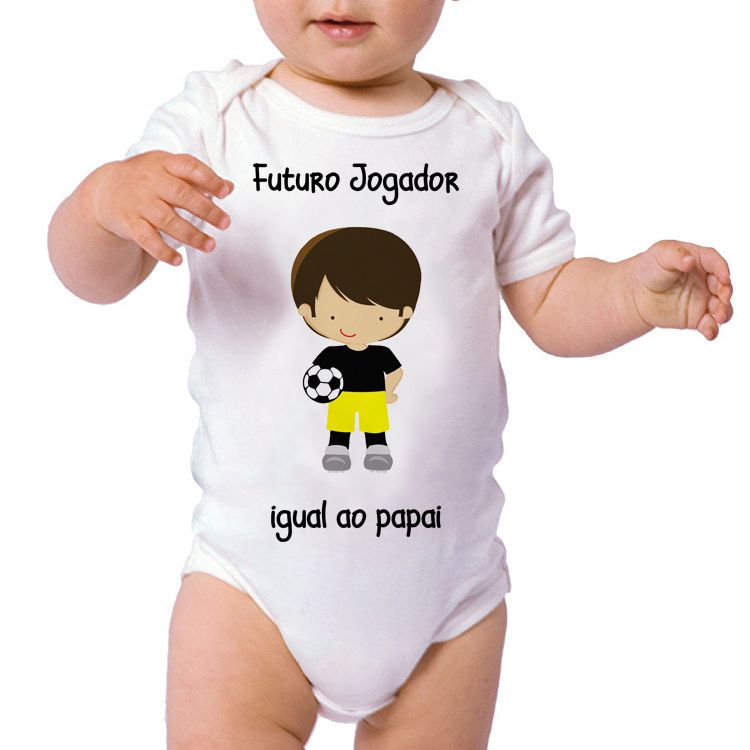 Body Personalizado Divertido - Futuro Jogador - Belita Mimos - Enxoval para  Bebê e mimos para bebe, loja de bebe