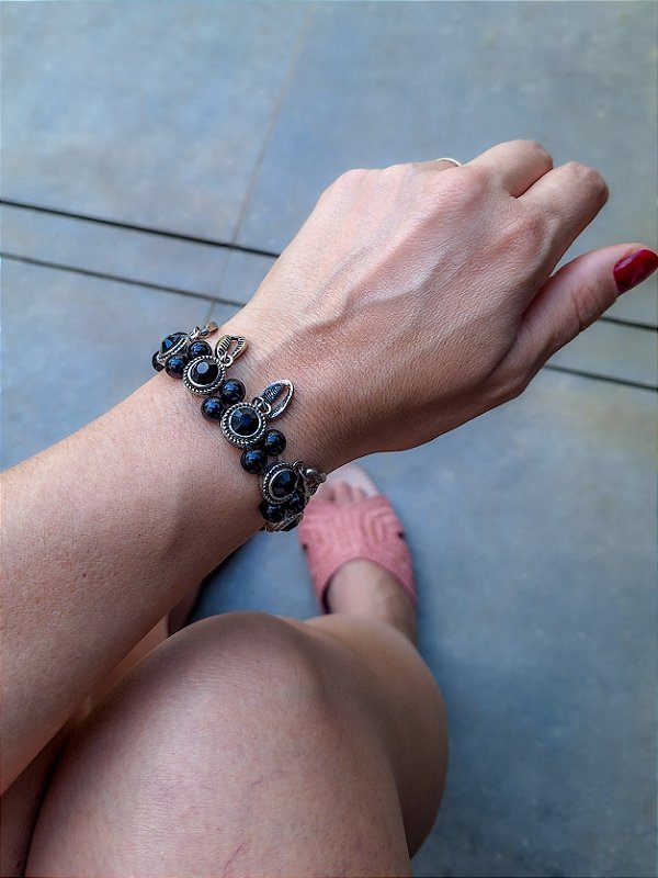 Pulseira Búzios Preta