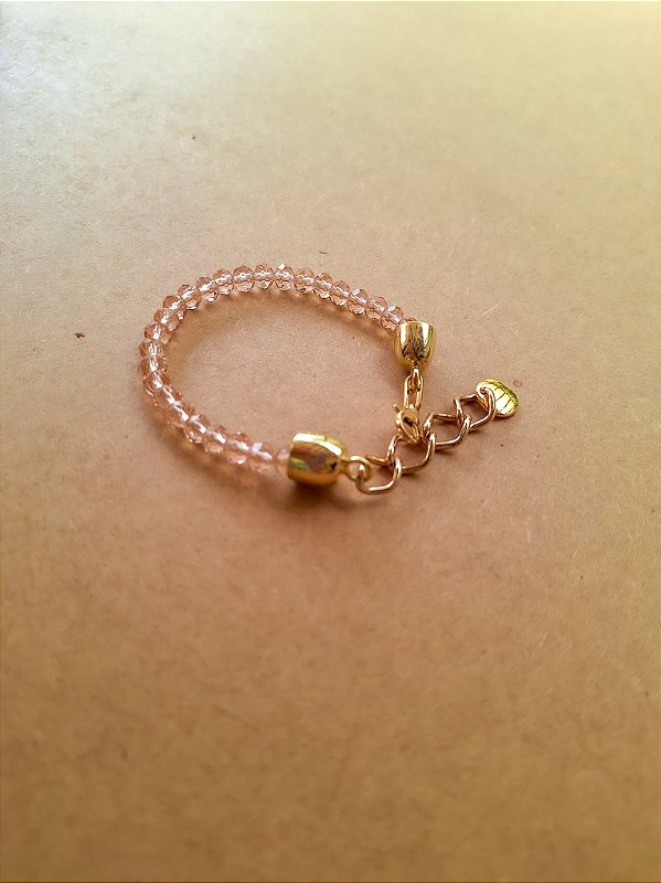 Pulseira Cristal Rosê