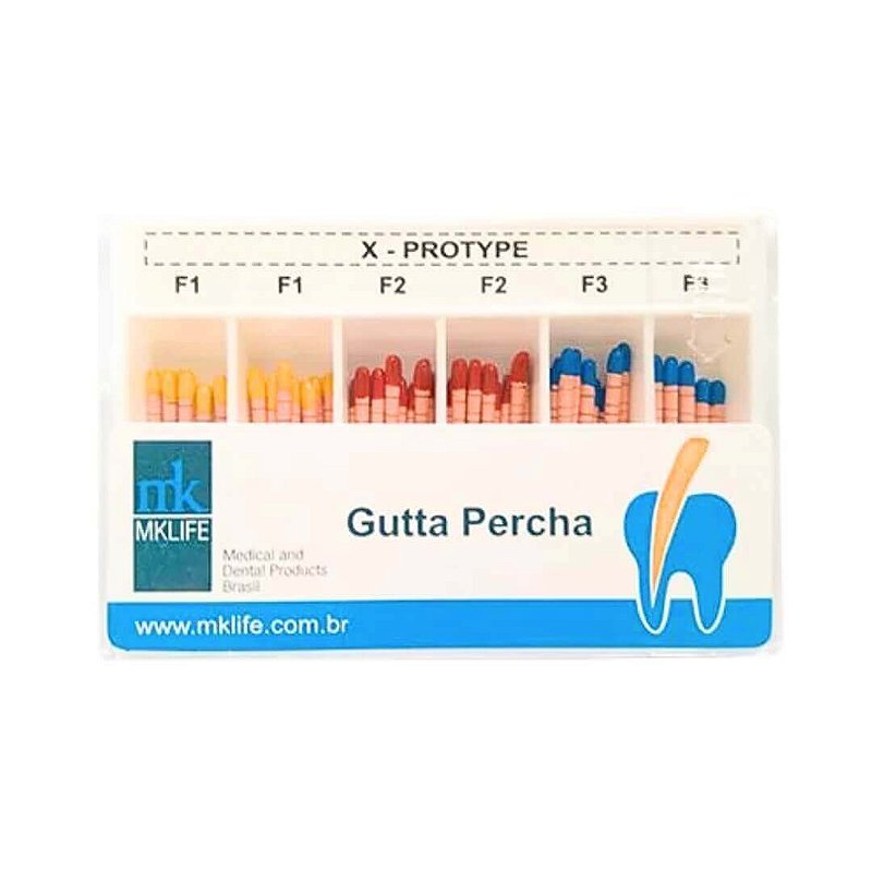 Cone de Gutta Percha ProT com 60 unidades Mk Life Dental Access