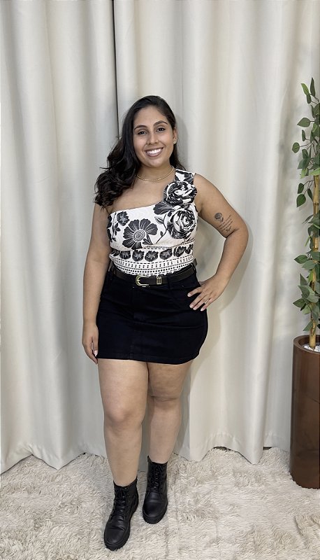 CROPEDE UM OMBRO SO PLUS SIZE