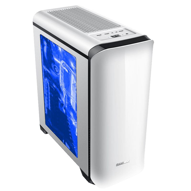 Gabinete Gamemax Hero H602-W, White, Mid-Tower, Acrílico - Tertz - Tertz