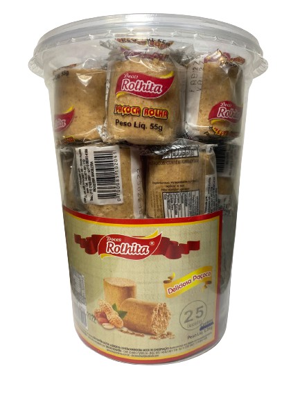 Pacoca Rolhao Paçoca Rolha Rolhita Pote C/25 Unidades - Mercado Doce
