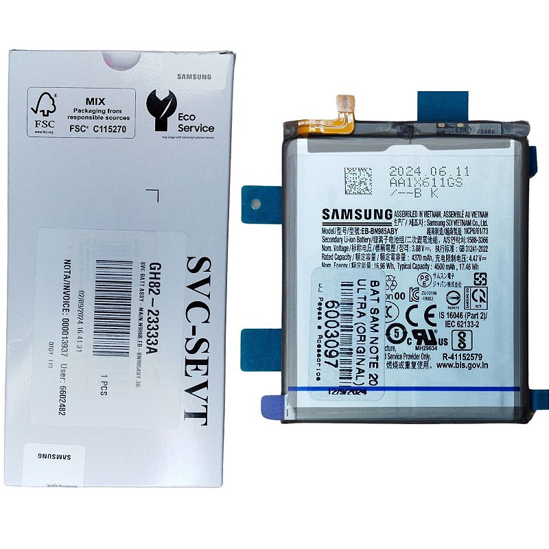Bateria Samsung N985/N986 NOTE 20 ULTRA EBBN985ABY 4500MAH… - W&J