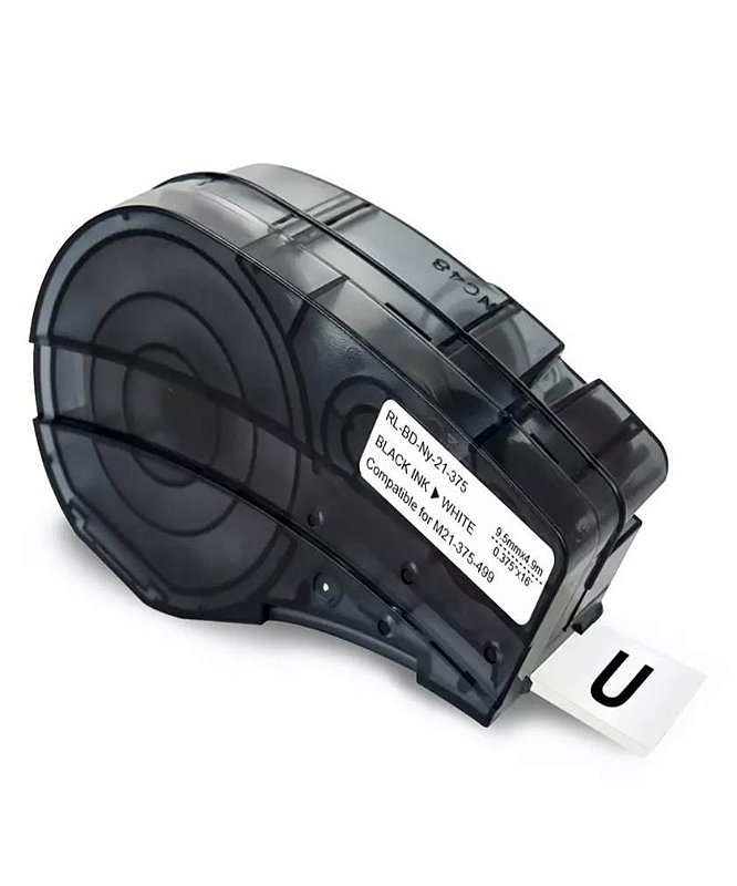 Brady M21-375-499 TB Schriftband – Schwarz/weiß, 1 Stück, Für Rocker Switch