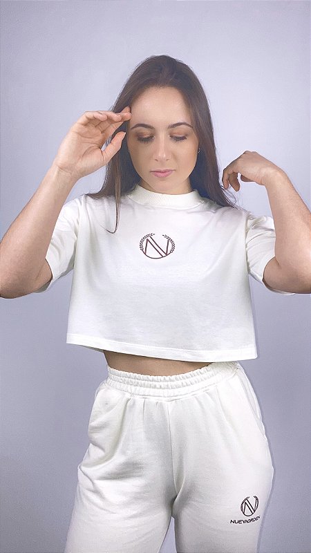 Cropped Off White - Novo! - Desapegos de Roupas quase novas ou