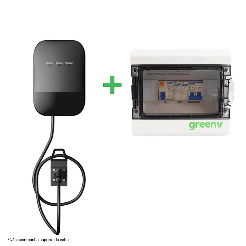 Kit Smart: Carregador Wallbox 7 kW Zeeda Energy e Quadro de