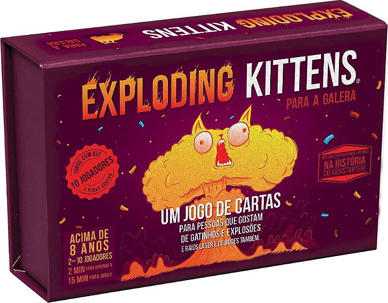 Exploding Kittens Para a Galera - Drop1 - Jogos de Tabuleiro, Jogos de  Cartas
