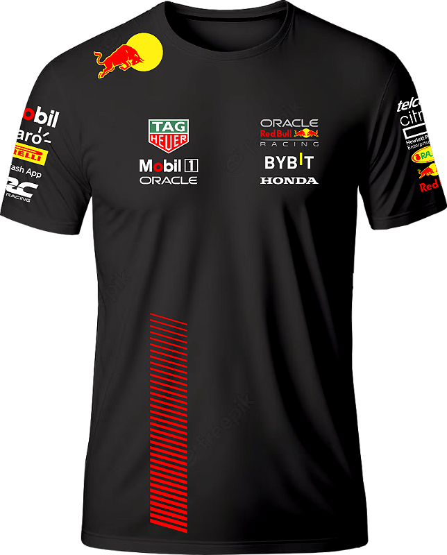 Camiseta Equipe Red Bull 2023 Preta ExtremeDesigns