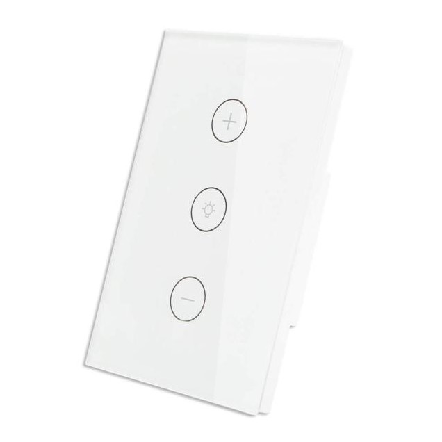 Interruptor Branco Touch Smart Home Wifi Para 1 Lâmpada Dimmer Tuya -  Luminolândia