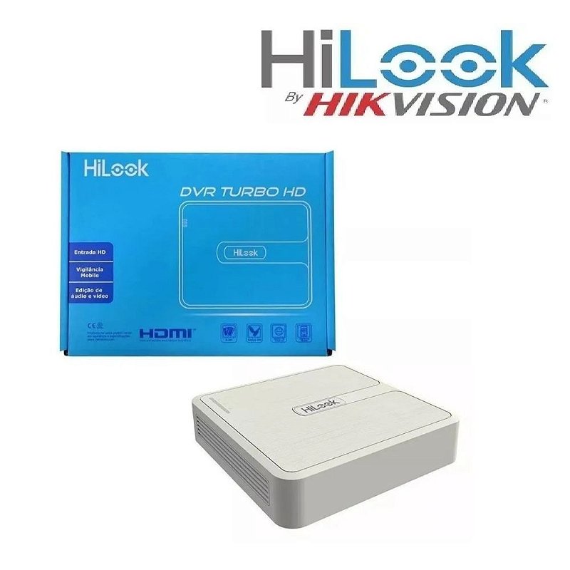 DVR HiLook 104GK1 04 Canais 1080P Lite Segurança Eletrônica Tudo