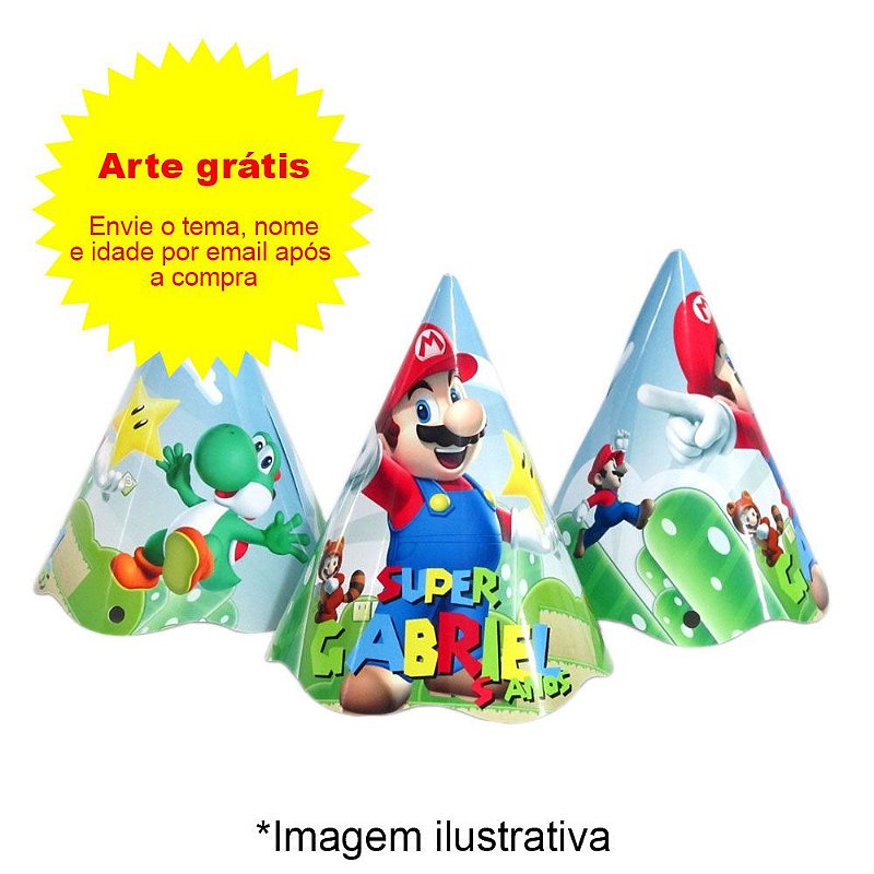 Chapéu de Festa Personalizado - Empório das Lembrancinhas / Belas Cores