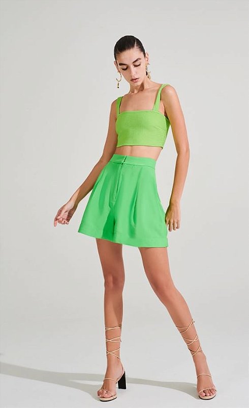 top tricot verde